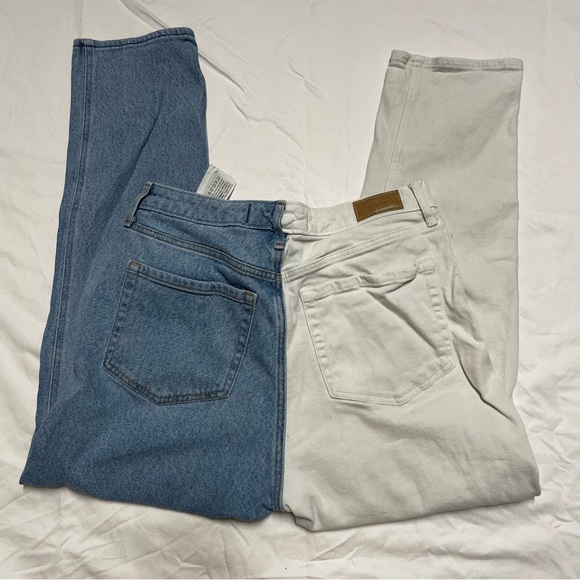 Hollister Ultra High Rise Two Tone Mom Jeans - Picture 2 of 9
